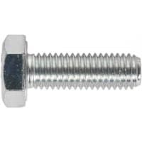 Sealey SS1030 zinc setscrew M10 x 30mm, silver hexagonal head, threaded shaft, pack of 25.