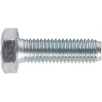 Zinc-plated Sealey SS1240 setscrew, M12 x 40mm, hexagonal head, threaded shaft, pack of 25.