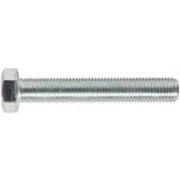 Sealey zinc-plated setscrew M16 x 100mm, hex head, threaded shaft, pack of 5, durable steel construction.