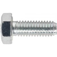 Zinc-plated Sealey setscrew M6 x 16mm with hexagonal head, threaded shaft, pack of 50.