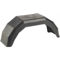 Black Sealey TB32 mudguard, 620 x 180mm, with angular design and smooth finish.