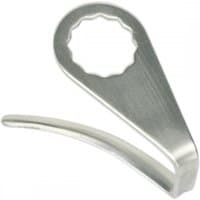 Sealey WK025U63 Air Knife Blade, 63mm, silver metal with curved undercut design and circular serrated attachment point.