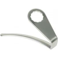 Sealey WK025U90 Air Knife Blade, 90mm, silver with curved undercut design and circular attachment point.