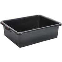 Black Sealey workshop storage tray with rectangular shape and sturdy plastic construction.