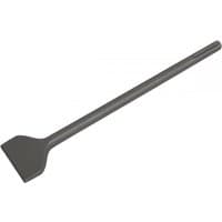 Sealey X2WC wide chisel, 75x400mm, SDS Max, with a flat, broad blade and long, cylindrical handle in metallic gray.
