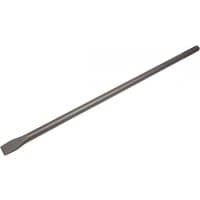 Sealey X4CH 600mm SDS Max chisel, long silver steel shaft with flat chisel tip, designed for heavy-duty use.