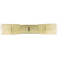 Yellow Sealey cold seal butt connector, cylindrical shape, transparent middle, Ø5.9mm, pack of 10.