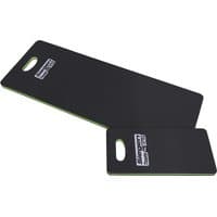 Black Siegen 2 Piece Mechanics EVA Mat Set with green trim and cut-out handles, featuring Siegen logo.