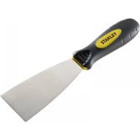 Stanley Dynagrip Filling Knife 100mm with black ergonomic handle and wide stainless steel blade.