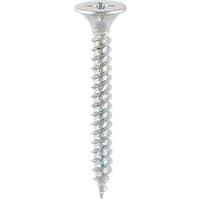 TIMCO zinc drywall screw, bugle head, fine thread, 3.5 x 32mm, silver finish, pointed tip, for metal stud plasterboard.