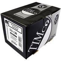Black box of TIMCO drywall screws, 4.2 x 65mm, 500 count, with product details and logo on the packaging.