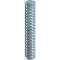 Threaded zinc bar, silver, cylindrical, M8 x 1000mm, by TIMCO, bundled in a set of 10, Grade 4.8.
