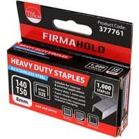 TIMCO heavy duty staples, chisel point, A2 stainless steel, 12mm, in a black and red box with product details.