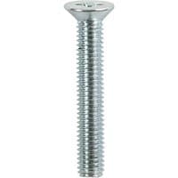 Silver zinc-plated M5 x 16mm countersunk threaded machine screw with PZ drive, box of 100 by TIMCO.
