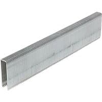 TIMco Staples HD Divergent, galvanized 22mm, pack of 1000, silver metal finish, rectangular shape with sharp ends.