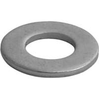 Silver A2 stainless steel M6 washer, flat and round with a central hole, part of a 20-piece TIMCO pack.