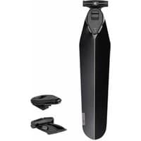 Black Topeak Flashfender DF MTB mudguard with sleek, aerodynamic design and adjustable mounting bracket.