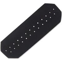 Black Trend Air Pro headband brow comfort pad with perforated holes and angled edges.