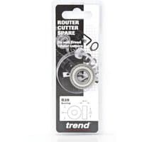 Trend Bearing 28mm diameter, 12mm bore, metallic finish, in clear packaging with black and white label.