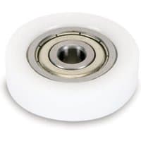White Trend bearing, 28mm diameter, 8mm bore, with a metal inner ring and smooth outer surface.