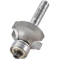 Trend bearing guided ovolo cutter with 6mm radius, silver finish, cylindrical shank, and ball bearing guide.