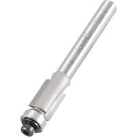Silver Trend bearing guided trimmer router cutter with cylindrical shank and precision cutting edge.