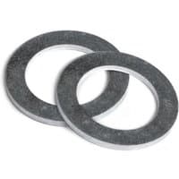 Gray metal bushing washer, circular with a smooth finish, 31.8mm outer diameter, 30mm inner diameter, by Trend.