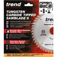 Trend Craft 165mm saw blade, 48 teeth, thin kerf, tungsten carbide tipped, in red and black packaging.