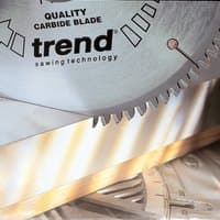Trend Craft saw blade, 160mm, 52 teeth, silver with black text, designed for aluminium and plastic cutting.