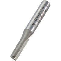 Silver Trend Eccentric Single Flute Router Cutter with cylindrical shank and engraved branding.