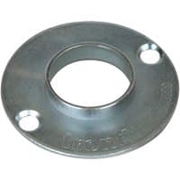 Round silver Trend guide bush with 14mm diameter, two mounting holes, and engraved branding.