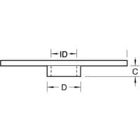 Trend Guide Bush, 7.93mm diameter, circular metal piece with a central cylindrical extension.