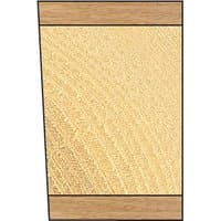 Rectangular woodcut with a textured surface, featuring a 3-degree undercut design, bordered by thin dark lines.
