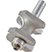 Trend Guided Staff Bead Cutter, silver with cylindrical shank, dual cutting edges, and ball bearing guide.