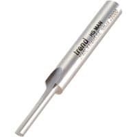 Silver Trend HSS single flute straight cut router cutter with engraved branding and smooth cylindrical shank.