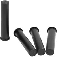 Black cylindrical Trend KWJ 900 Router Jig Pins with flat tops and slightly flared bases, one standing upright.