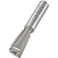 Silver Trend Leigh dovetail cutter, 98 degrees, with cylindrical shank and sharp cutting edges.