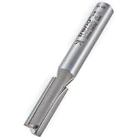 Silver Trend Leigh dovetail cutter with cylindrical shank and sharp angled cutting edges.