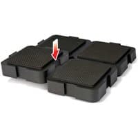 Black square Trend Loc Block Workpiece Support Pack with textured surface and interlocking edges.