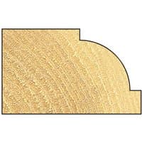 Gold Trend Ovolo round over cutter with 10mm radius, smooth curved edge, and flat base.