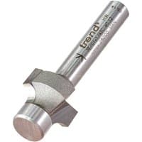 Silver Trend Pin Guided Round Over Router Cutter with cylindrical shank and rounded cutting edge.