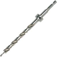 Trend 9.5mm pocket hole drill bit with quick release shank, featuring a spiral flute and hexagonal end.