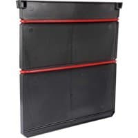 Black Trend Pro Storage Box 450 Divider Pair with red accents and rectangular shape.