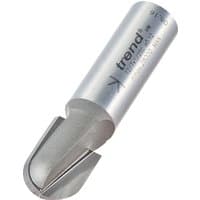 Trend Radius Cutter, 7mm radius, silver metal with engraved logo, cylindrical shank, angled cutting edge.