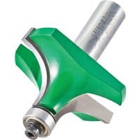 Green and silver Trend rounding over cutter with 19mm radius and 25mm cut, featuring a cylindrical shank.