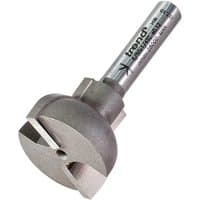 Trend Sash Bar Ovolo Joint Router Cutter, silver with cylindrical shank and circular cutting head.