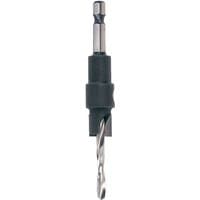 Trend Snappy Tc Counterbore, black and silver with a spiral drill bit, 6.35mm x 15.9mm size.