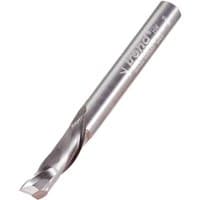 "Silver Trend STC spiral up and down cut router cutter with engraved brand logo and sharp dual cutting edges"