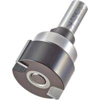 Trend TRADE Bearing Guided Intumescent Router Cutter with silver cylindrical shank and black cutting head.