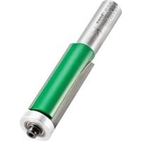 Trend Trimmer with 18.2mm diameter, 50mm cut, silver body, green casing, and sharp cutting edge.
